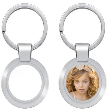 Round Metal Keyring